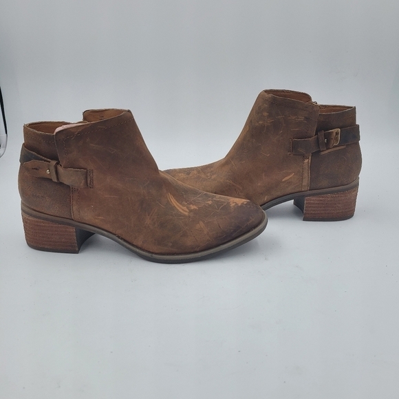 Korks by Kork-Ease Sonya Brown Leather Ankle Boots Size 10 - Picture 15 of 15